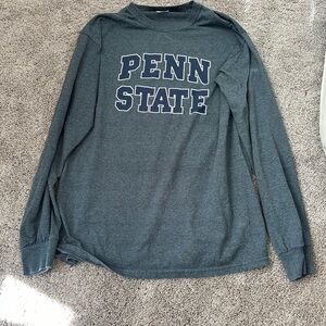 Penn State Gray Long Sleeve Tee Comfortable Cotton Blend